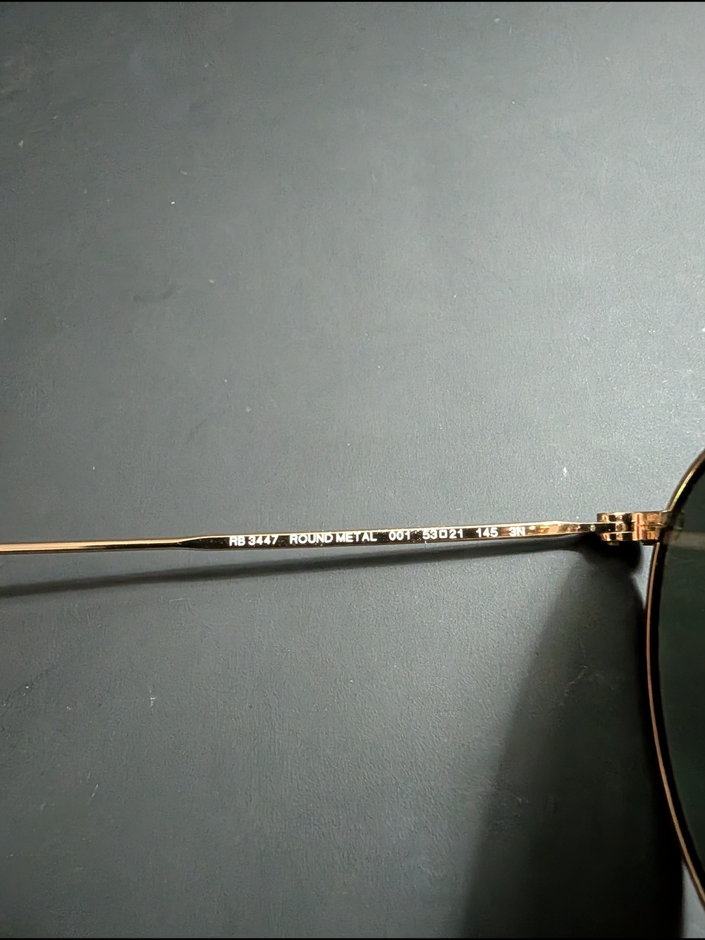 Ray-Ban Round Metal Sunglasses in Gold - Picture 6 of 7